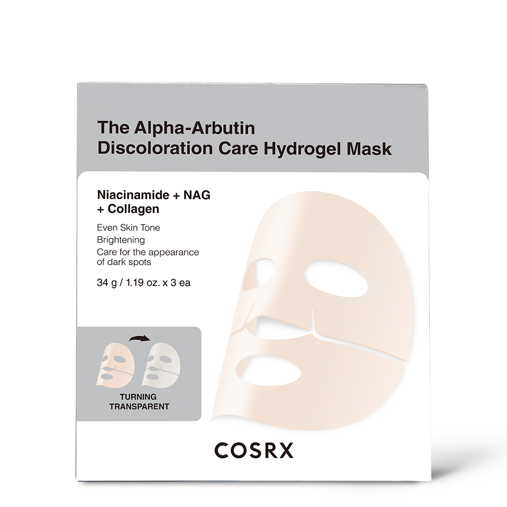 Šviesinamoji hidrogelinė veido kaukė "The Alpha-Arbutin Discoloration Care Hydrogel Mask"