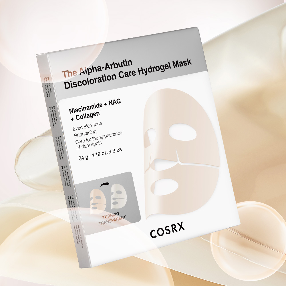 Šviesinamoji hidrogelinė veido kaukė "The Alpha-Arbutin Discoloration Care Hydrogel Mask"