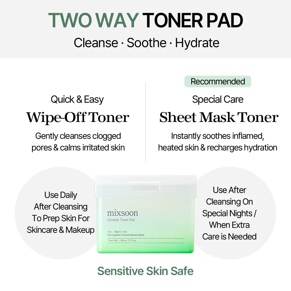 Veido toniko padeliai "Centella Toner Pad", 120 vnt.