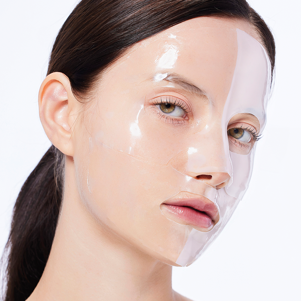 Hidrogelinė veido kaukė su sraigių mucinu "Advanced Snail Mucin Glass Glow Hydrogel Mask"
