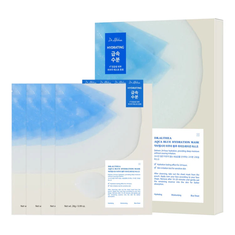Lakštinė veido kaukė "Aqua Blue Hydration Mask", 28 g