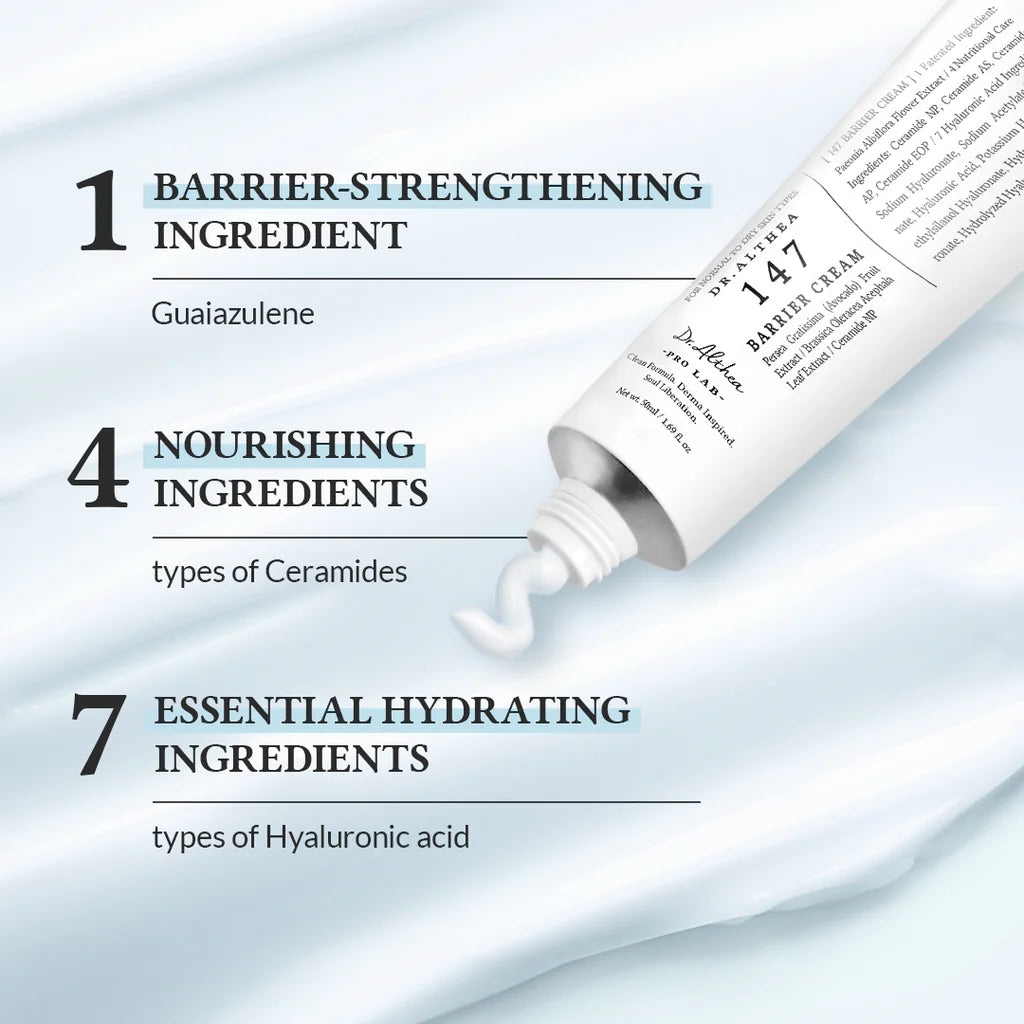 Intensyviai raminantis veido kremas "147 Barrier Cream", 50 ml