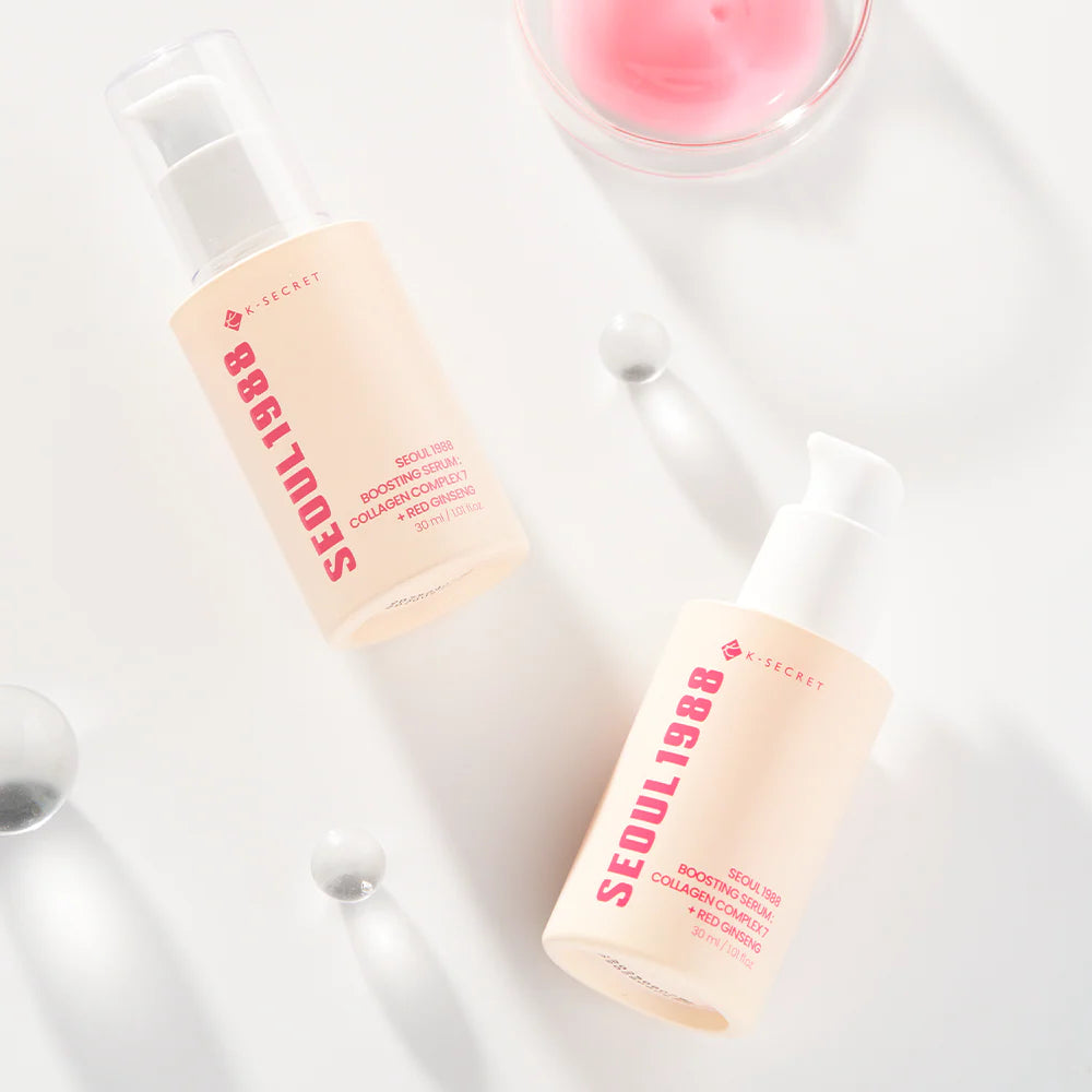 Stangrinamasis veido serumas "SEOUL 1988 Boosting Serum : Collagen Complex 7 + Red Ginseng", 30 ml
