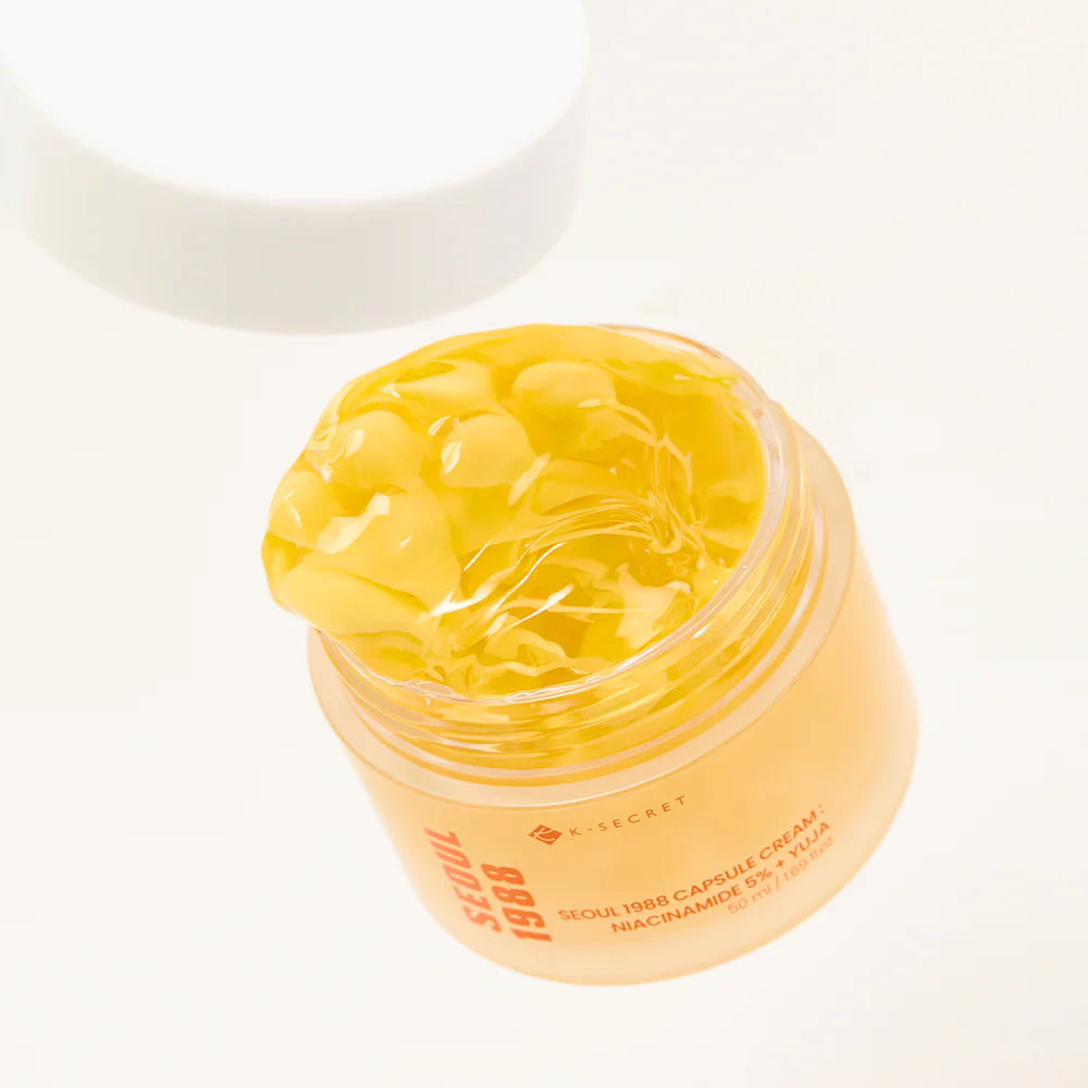 Skaistinamasis veido kremas "SEOUL 1988 Capsule Cream: Niacinamide 5% + Yuja", 50 ml