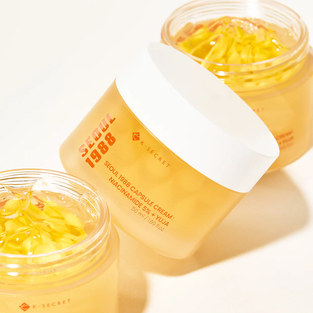 Skaistinamasis veido kremas "SEOUL 1988 Capsule Cream: Niacinamide 5% + Yuja", 50 ml