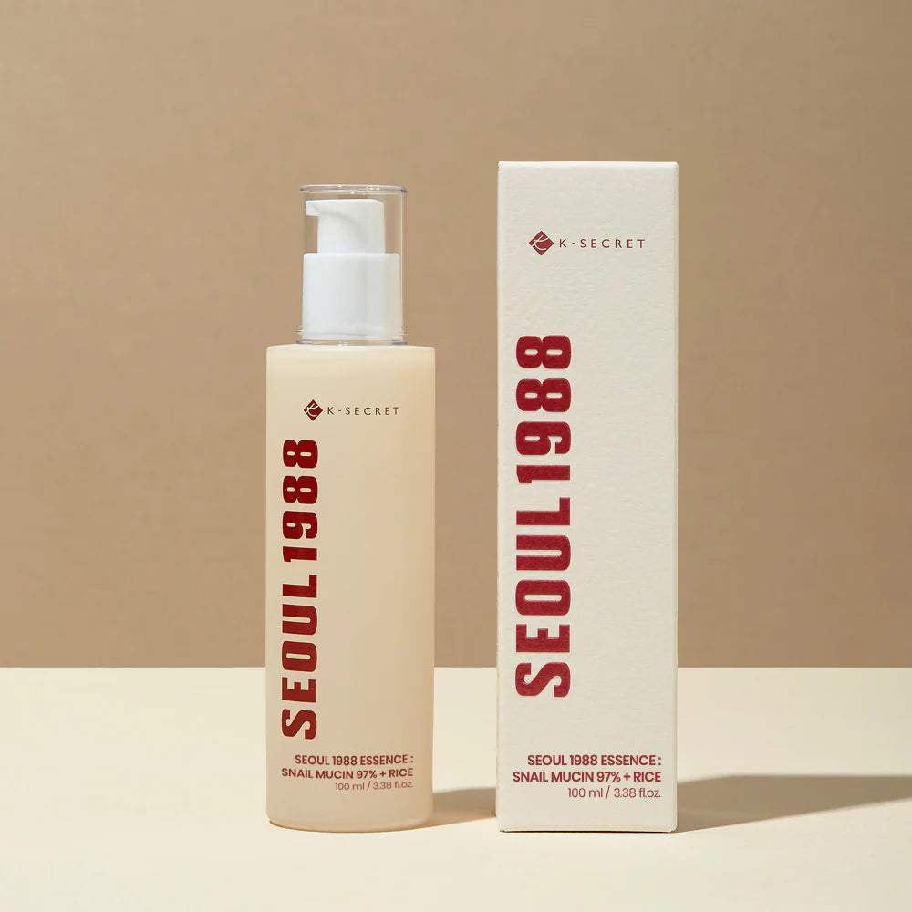 Raminamoji veido esencija "SEOUL 1988 Essence: Snail Mucin 97% + Rice", 100 ml