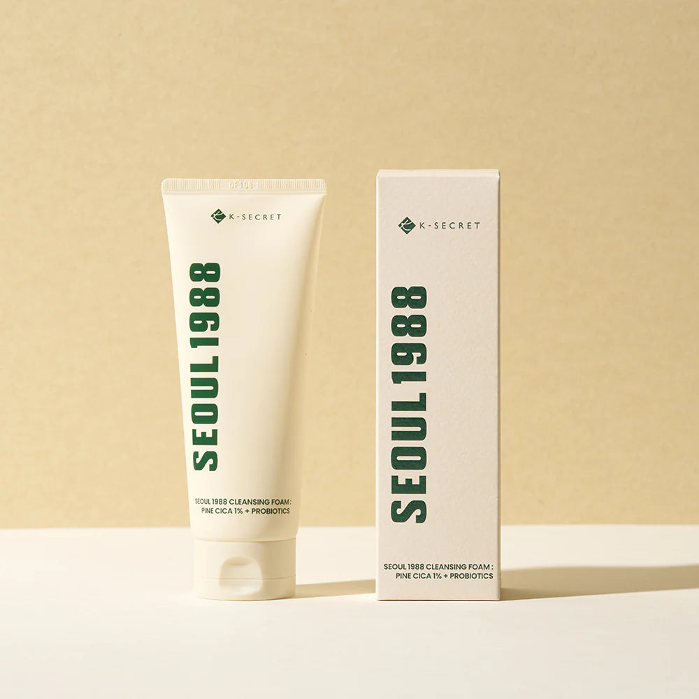 Veido prausimosi putos "SEOUL 1988 Cleansing Foam: Pine Cica 1% + Probiotics", 150 ml