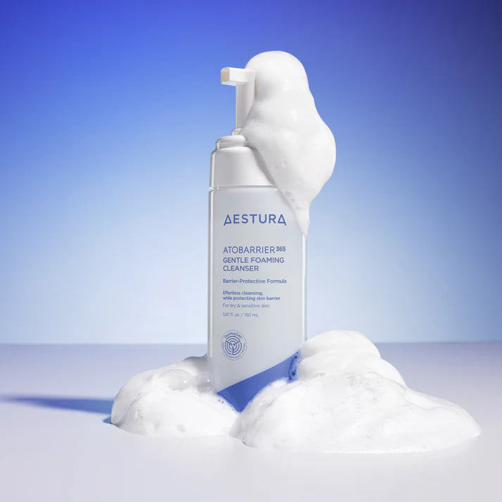 Putojantis veido prausiklis "Atobarrier 365 Gentle Foaming Cleanser", 150 ml