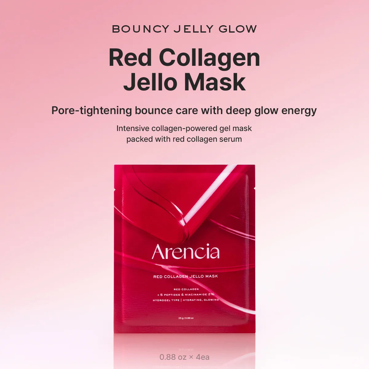 Hidrogelinė veido kaukė "Red Collagen Jello Mask", 25 g