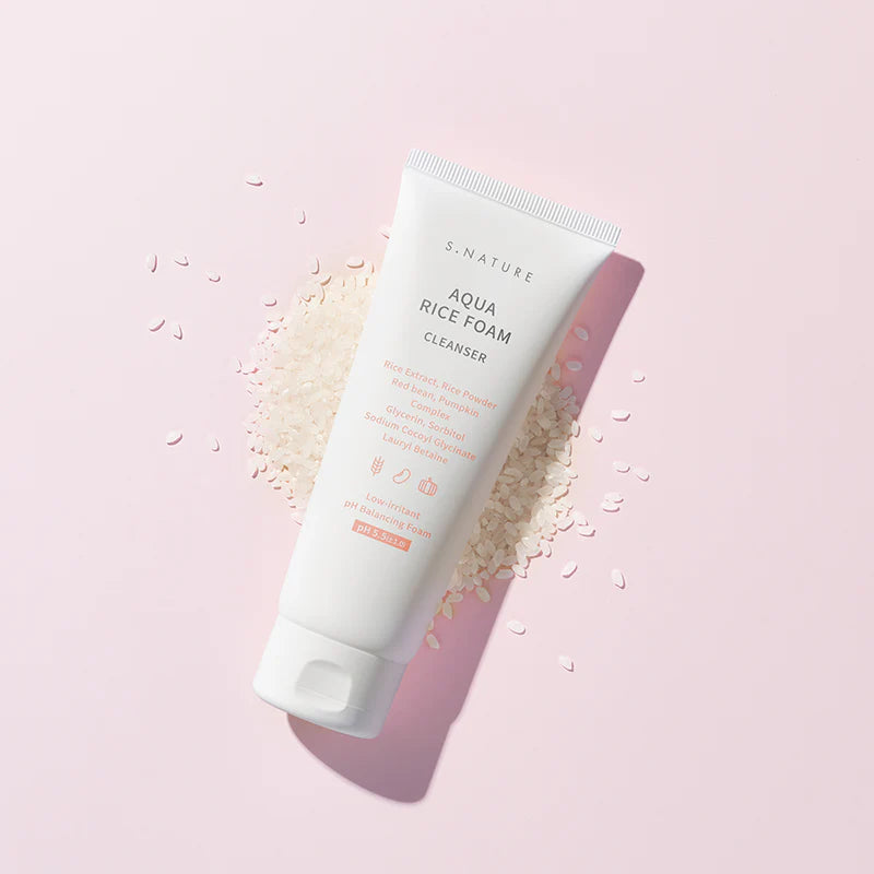 Putojantis veido prausiklis "Aqua Rice Foam Cleanser ", 80 ml