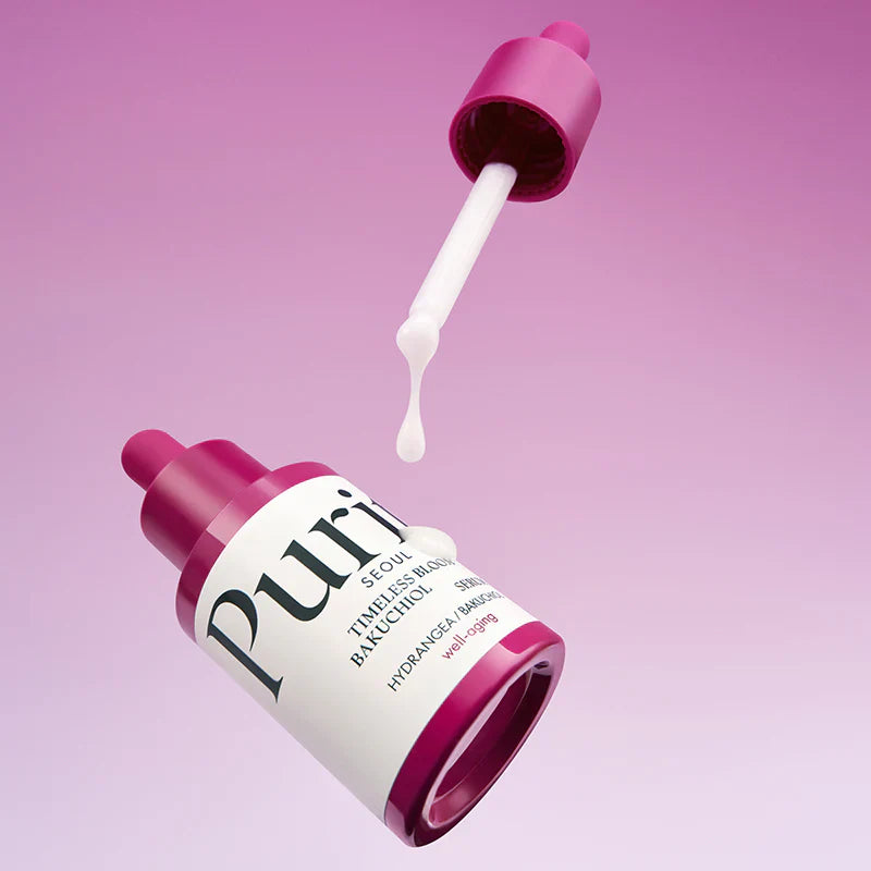 Stangrinamasis veido serumas su bakučioliu "Timeless Bloom Bakuchiol Serum", 30 ml