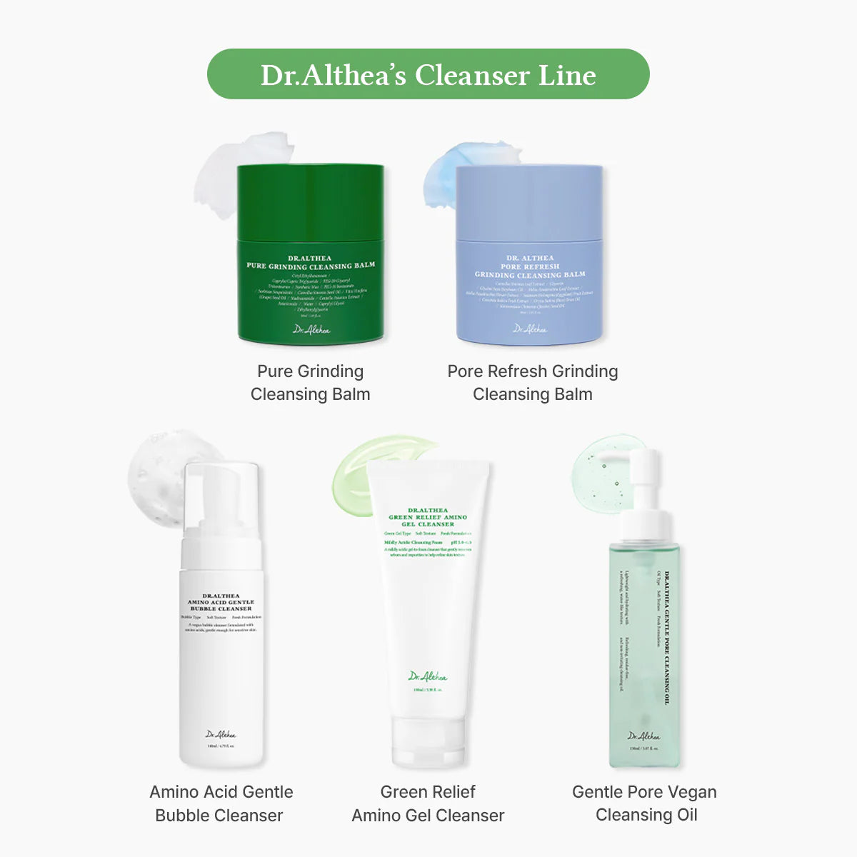 Švelnus gelinis prausiklis "Green Relief Amino Gel Cleanser", 100 ml