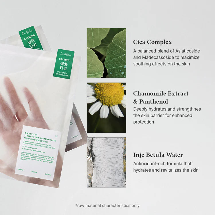 Lakštinė veido kaukė "Cushion Veil Calming Mask", 35 g