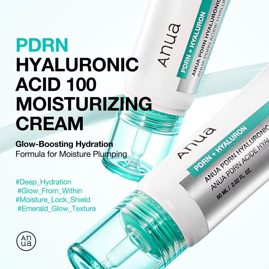Drėkinamasis veido kremas "PDRN Hyaluronic Acid 100 Moisturizing Cream", 60 ml