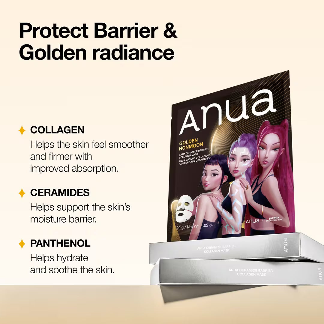 Hidrogelinė veido kaukė "K-Pop Demon Hunters Ceramide Barrier Collagen Mask"