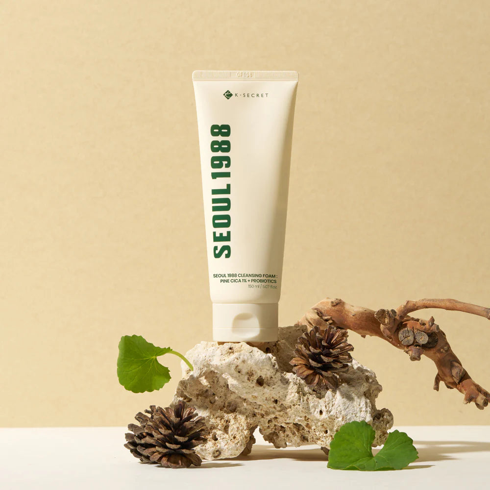 Veido prausimosi putos "SEOUL 1988 Cleansing Foam: Pine Cica 1% + Probiotics", 150 ml