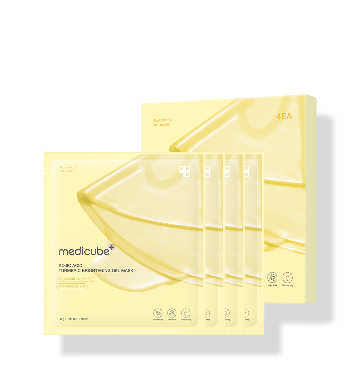 Veido kaukė "Kojic Acid Turmeric Brightening Gel Mask"