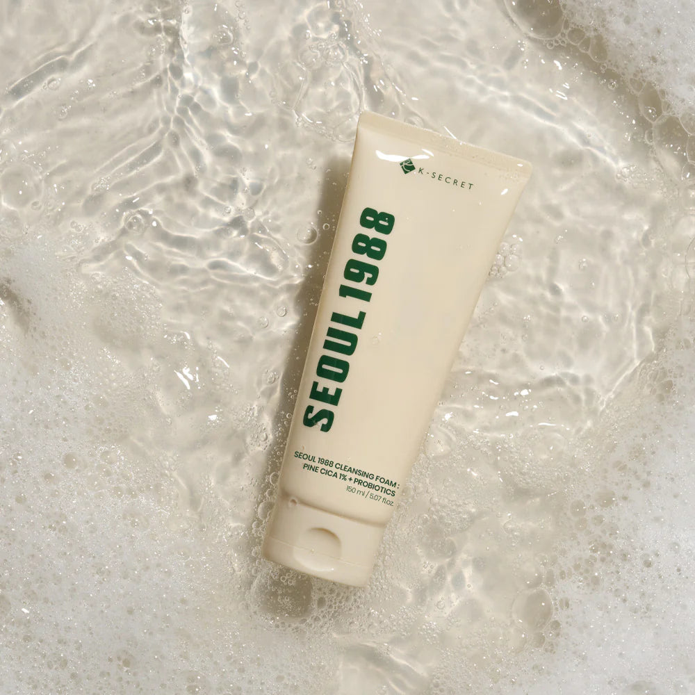 Veido prausimosi putos "SEOUL 1988 Cleansing Foam: Pine Cica 1% + Probiotics", 150 ml