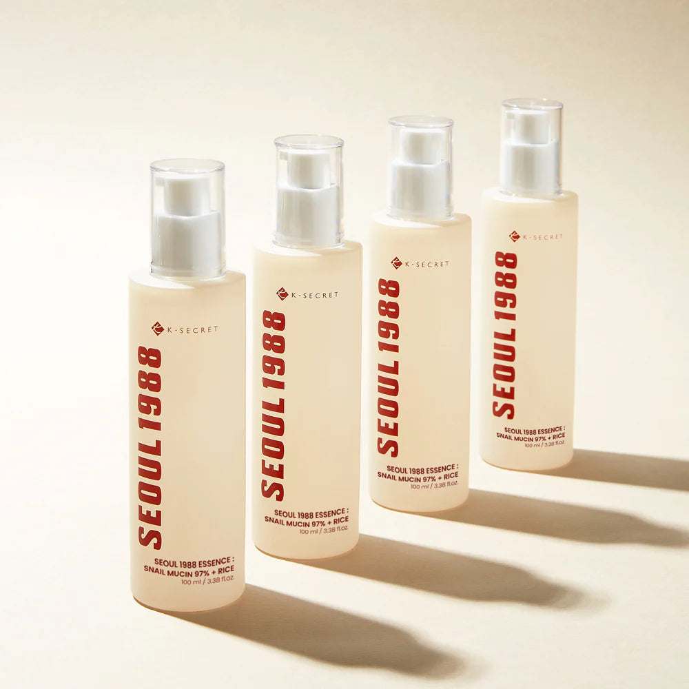 Raminamoji veido esencija "SEOUL 1988 Essence: Snail Mucin 97% + Rice", 100 ml