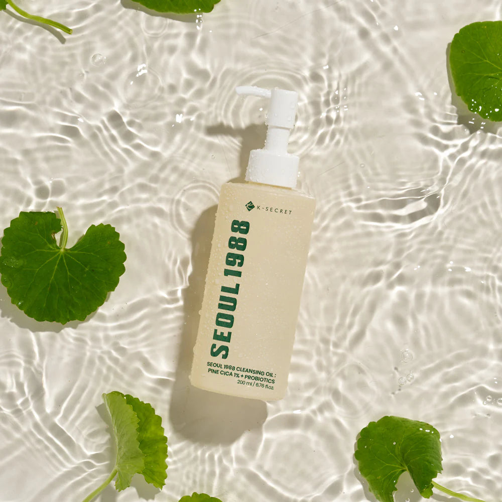 Valomasis veido aliejus "SEOUL 1988 Cleansing Oil: Pine Cica 1% + Probiotics", 200 ml