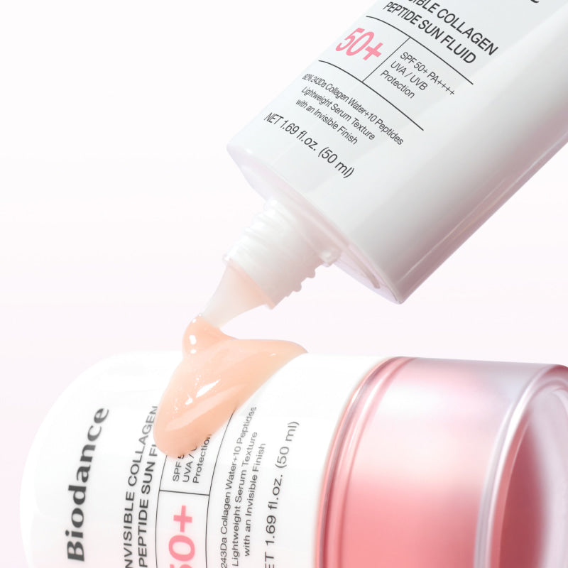 Apsauginis fluidas nuo saulės "Invisible Collagen Peptide Sun Fluid SPF 50+", 50 ml