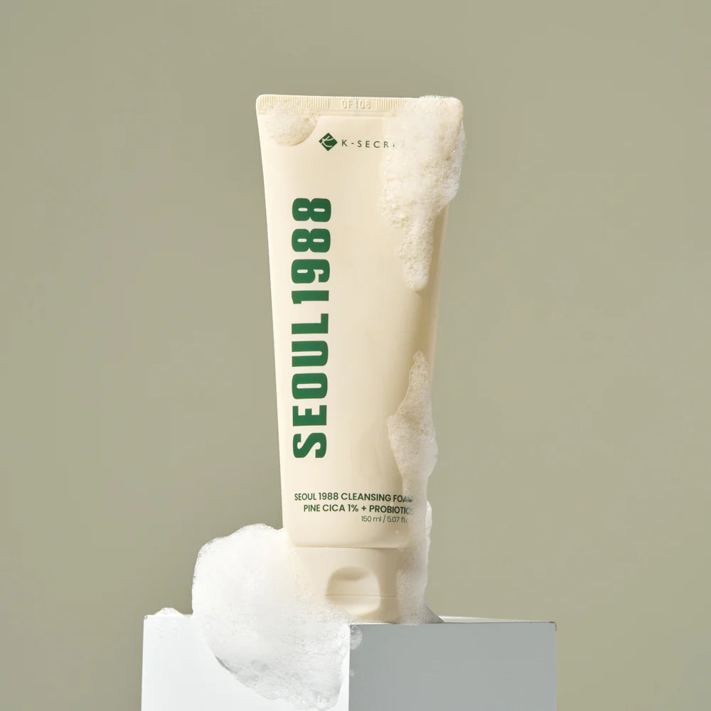 Veido prausimosi putos "SEOUL 1988 Cleansing Foam: Pine Cica 1% + Probiotics", 150 ml