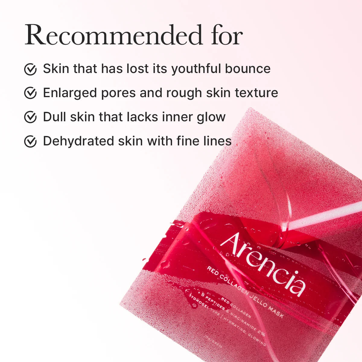 Hidrogelinė veido kaukė "Red Collagen Jello Mask", 25 g