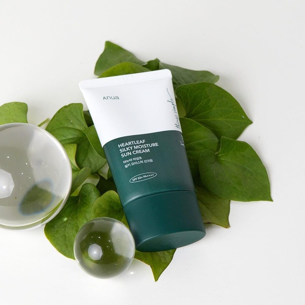 Apsauginis kremas nuo saulės "Heartleaf Silky Moisture Sun Cream SPF50+ PA++++, 50 ml