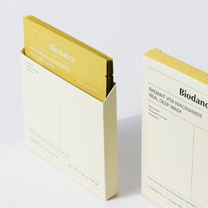 Skaistinamoji hidrogelinė veido kaukė su niacinamidu "Radiant Vita Niacinamide Real Deep Mask"
