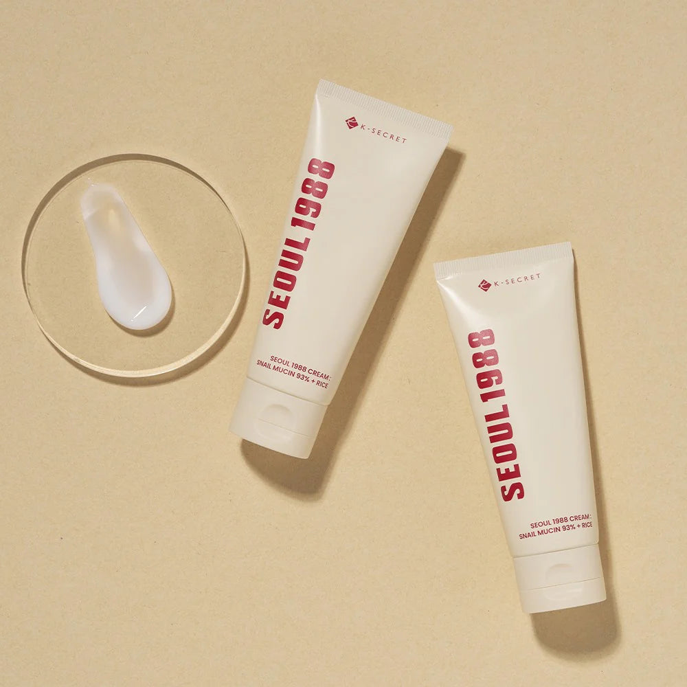 Raminamasis veido kremas "SEOUL 1988 Cream: Snail Mucin 93% + Rice", 100 ml