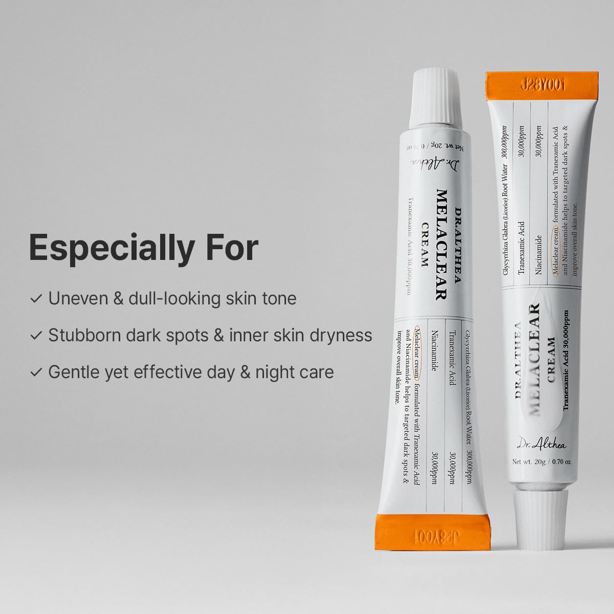Skaistinamasis veido kremas "Melaclear Cream", 20 g