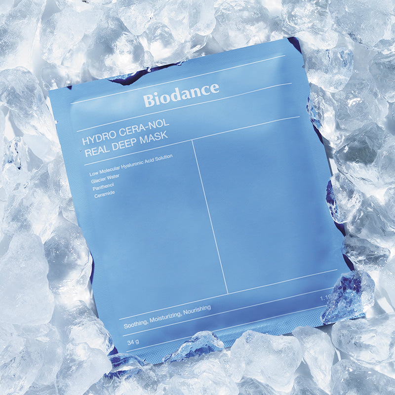 Giliai drėkinanti hidrogelinė veido kaukė "Hydro Ceranol Real Deep Mask"