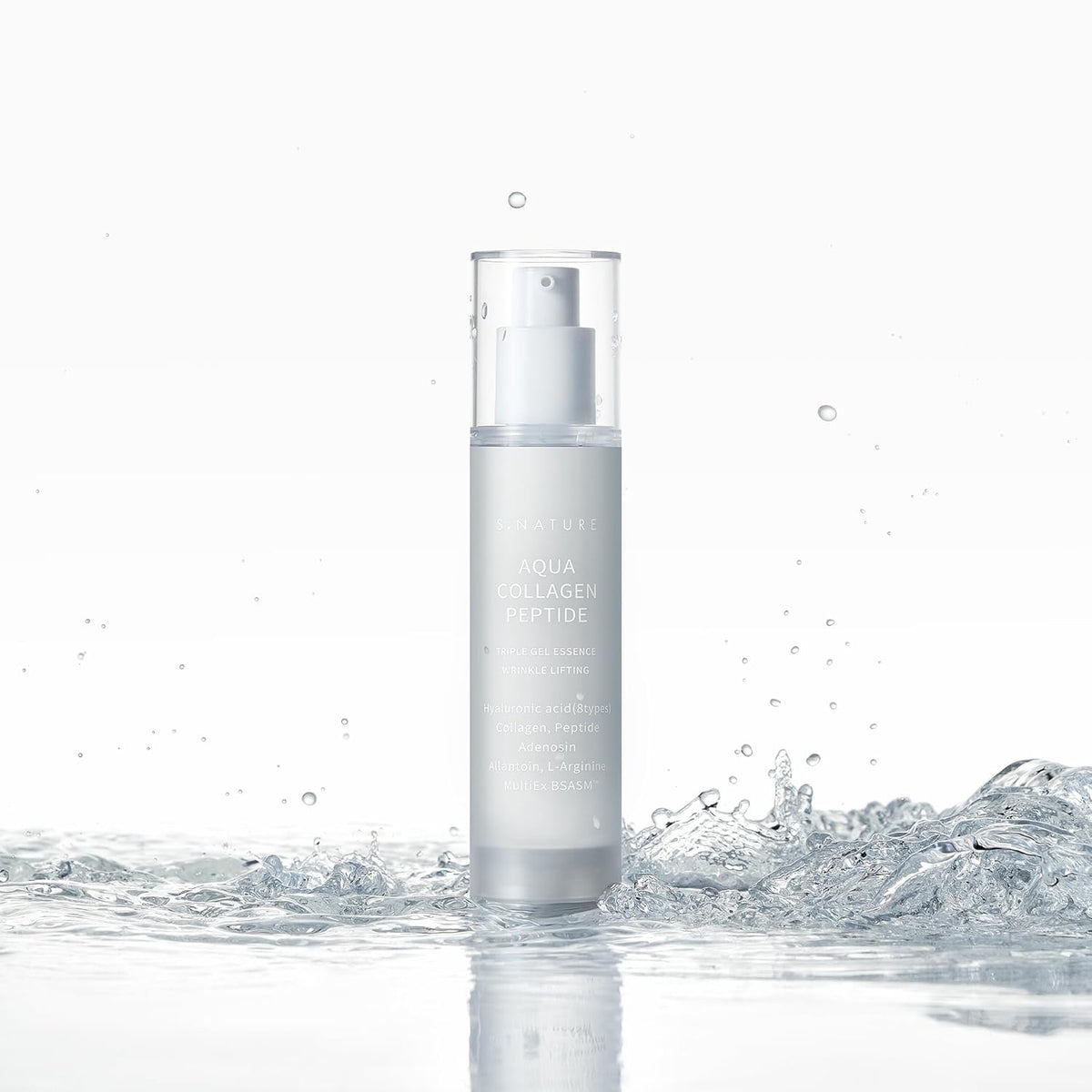 Elastingumo suteikianti veido esencija "Aqua Collagen Peptide Triple Gel Essence", 50 ml