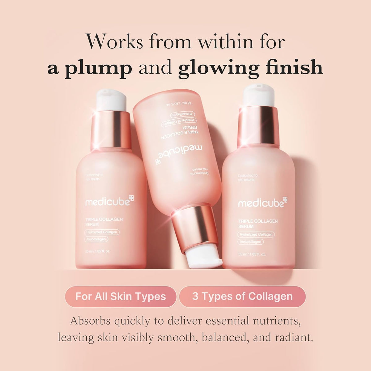 Stangrinamasis veido serumas "Triple Collagen Serum", 55 ml