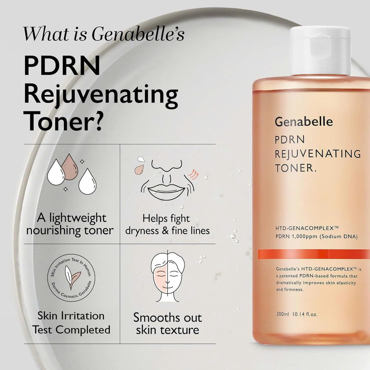 Veido tonikas "PDRN Rejuvenating Toner", 300 ml