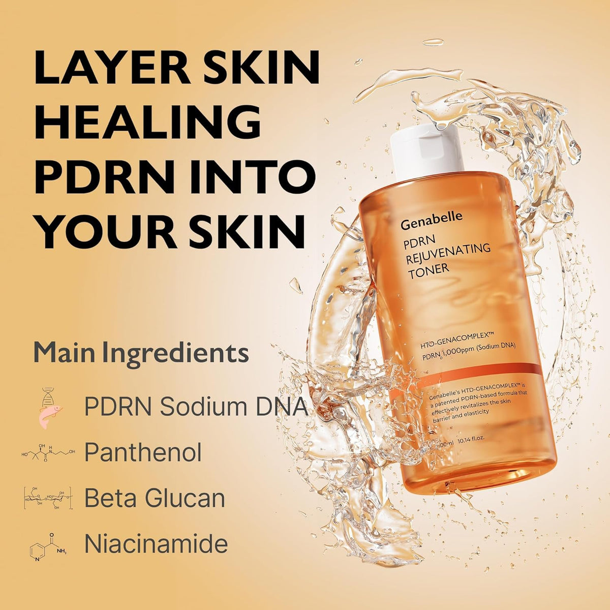 Veido tonikas "PDRN Rejuvenating Toner", 300 ml