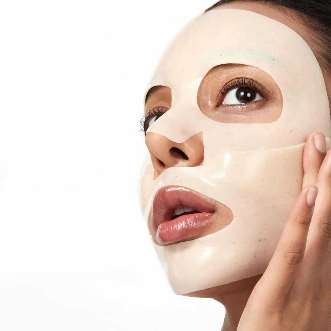 Švytėjimo suteikianti hidrogelinė veido kaukė "Rice 70 Glow Collagen Mask"
