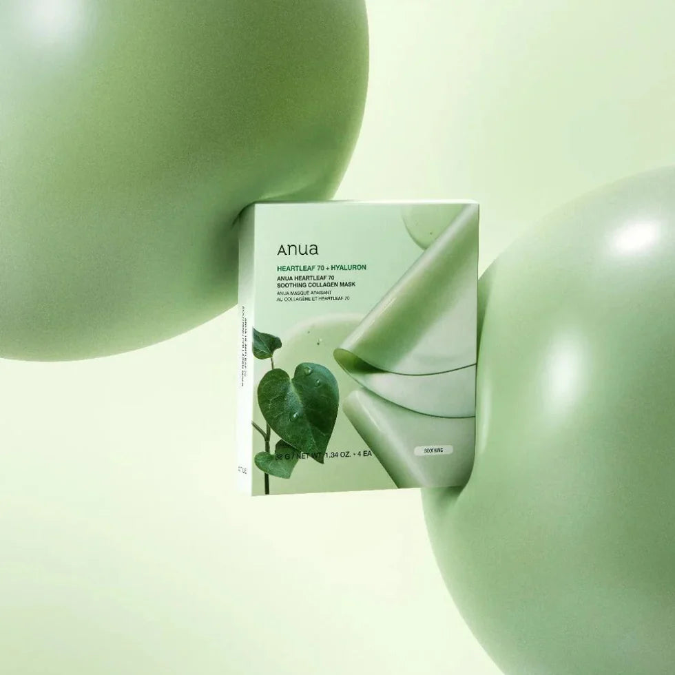 Raminamoji hidrogelinė veido kaukė "Heartleaf 70 Soothing Collagen Mask"