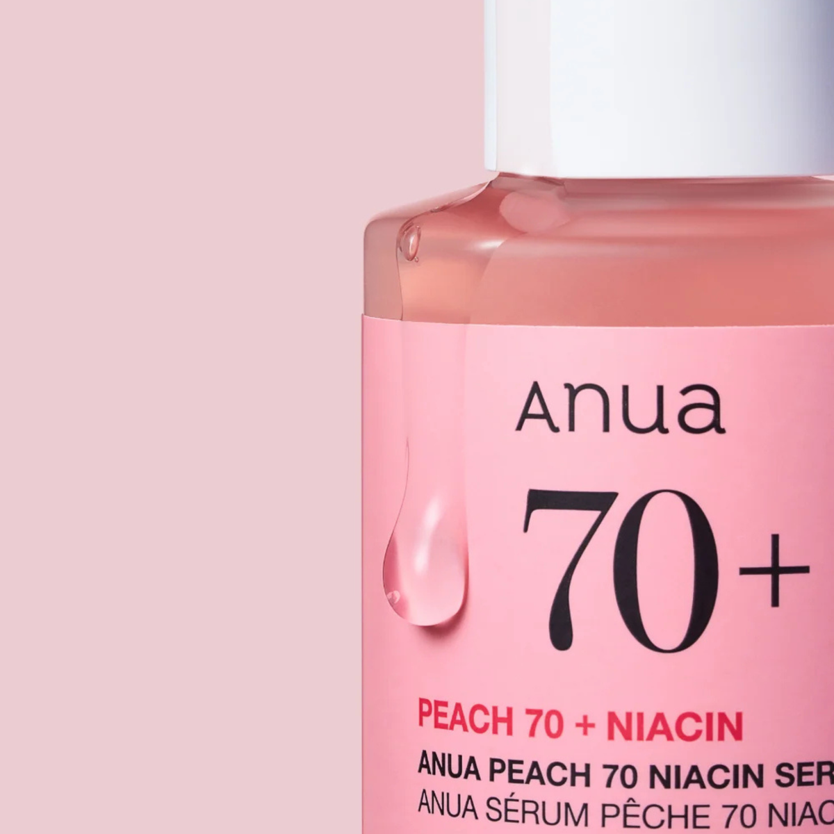 Skaistinamasis veido serumas su 70 % persikų ekstrakto ir 5 % niacinamido  "Peach 70 Niacin Serum Mini", 10 ml