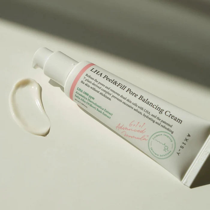Poras sutraukiantis koreguojamasis kremas "LHA Peel & Fill Pore Balancing Cream", 50 ml
