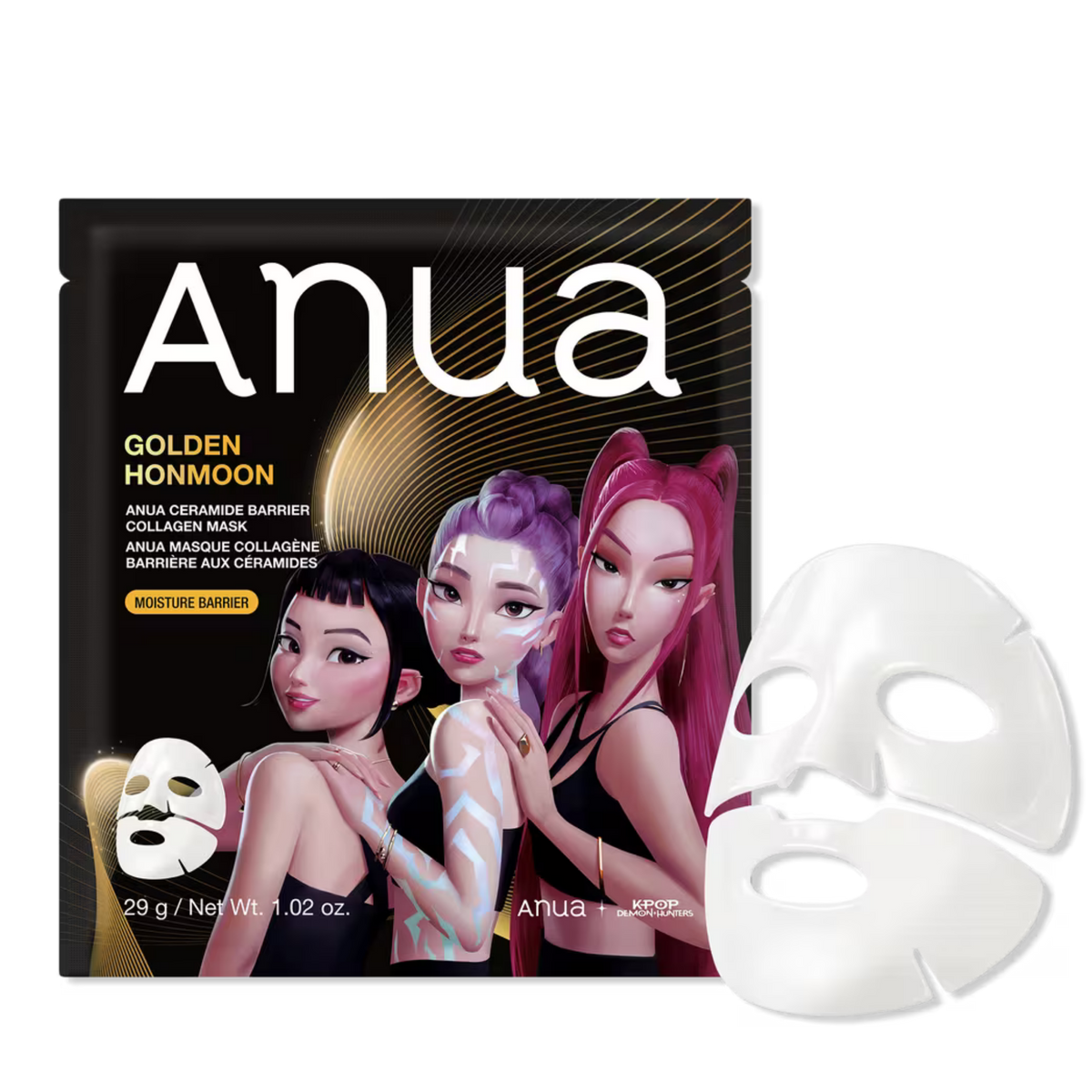 Hidrogelinė veido kaukė "K-Pop Demon Hunters Ceramide Barrier Collagen Mask"