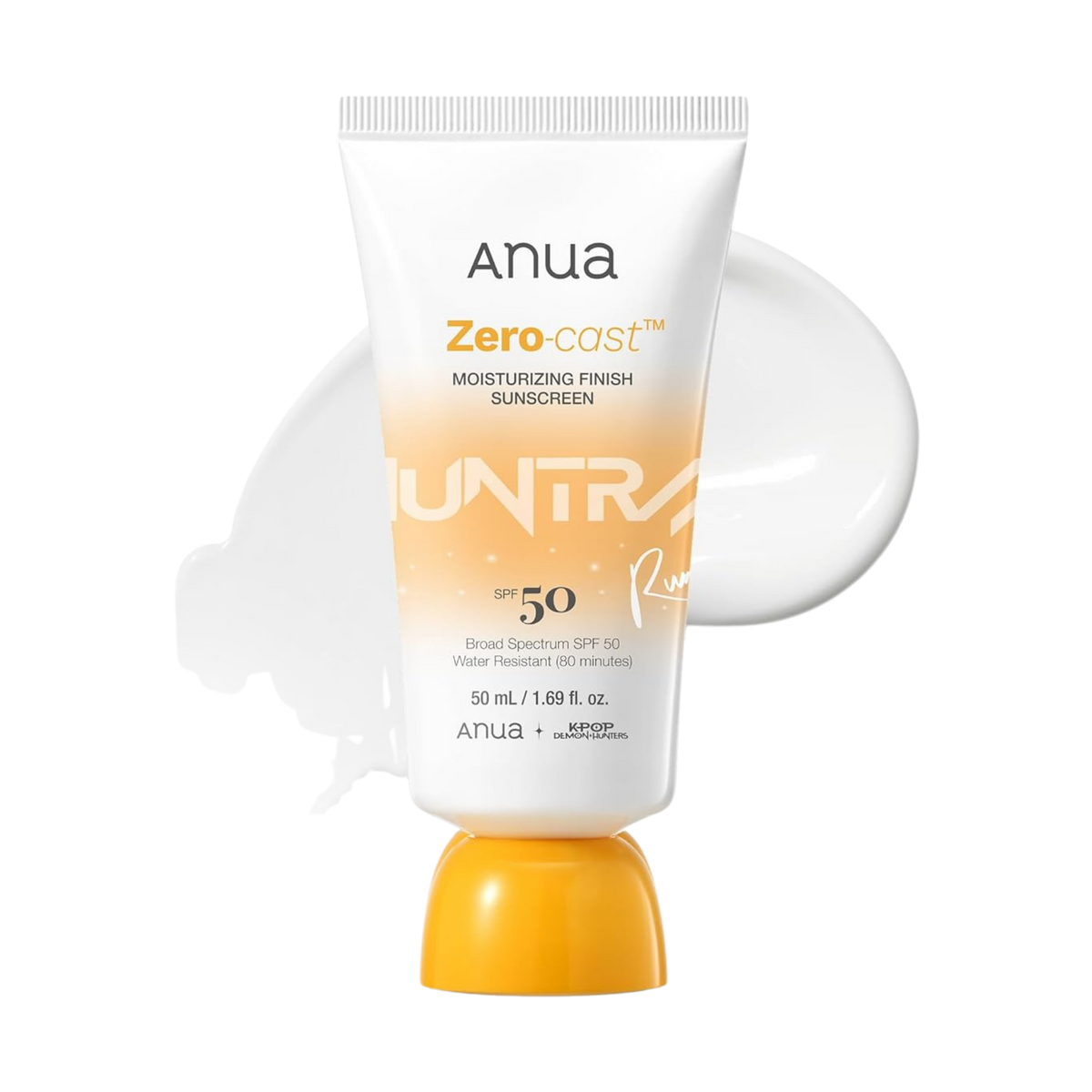 Drėkinantis apsauginis kremas nuo saulės "K-Pop Demon Hunters Zero-Cast Moisturizing Finish Sunscreen", 50 ml