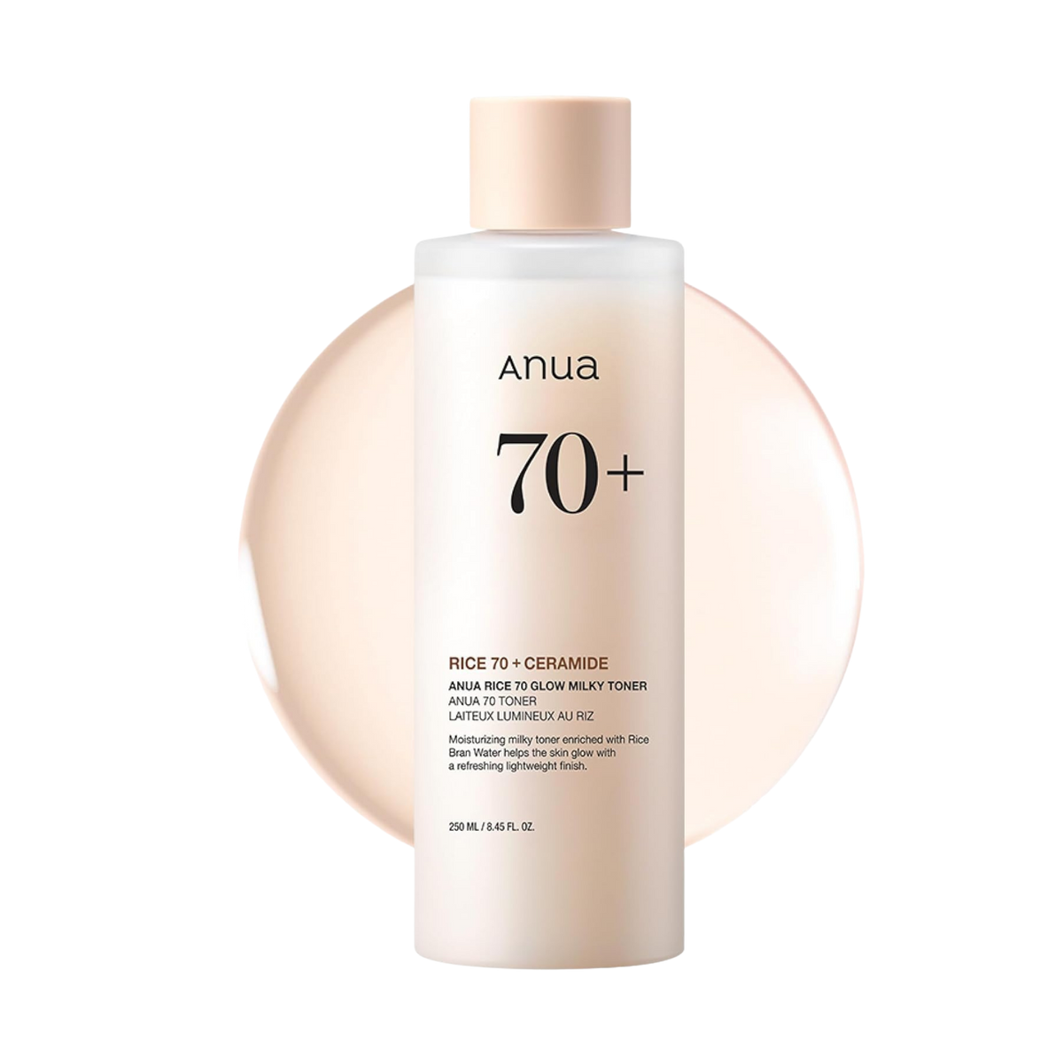Drėkinamasis veido tonikas "Rice 70 Glow Milky Toner", 250 ml