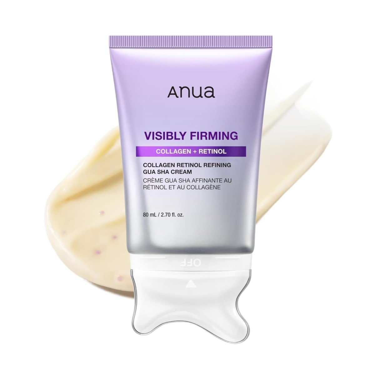 Stangrinamasis kremas su retinoliu, kolagenu ir Gua Sha masažuokliu "Collagen Retinol Refining Gua Sha Cream", 80 ml
