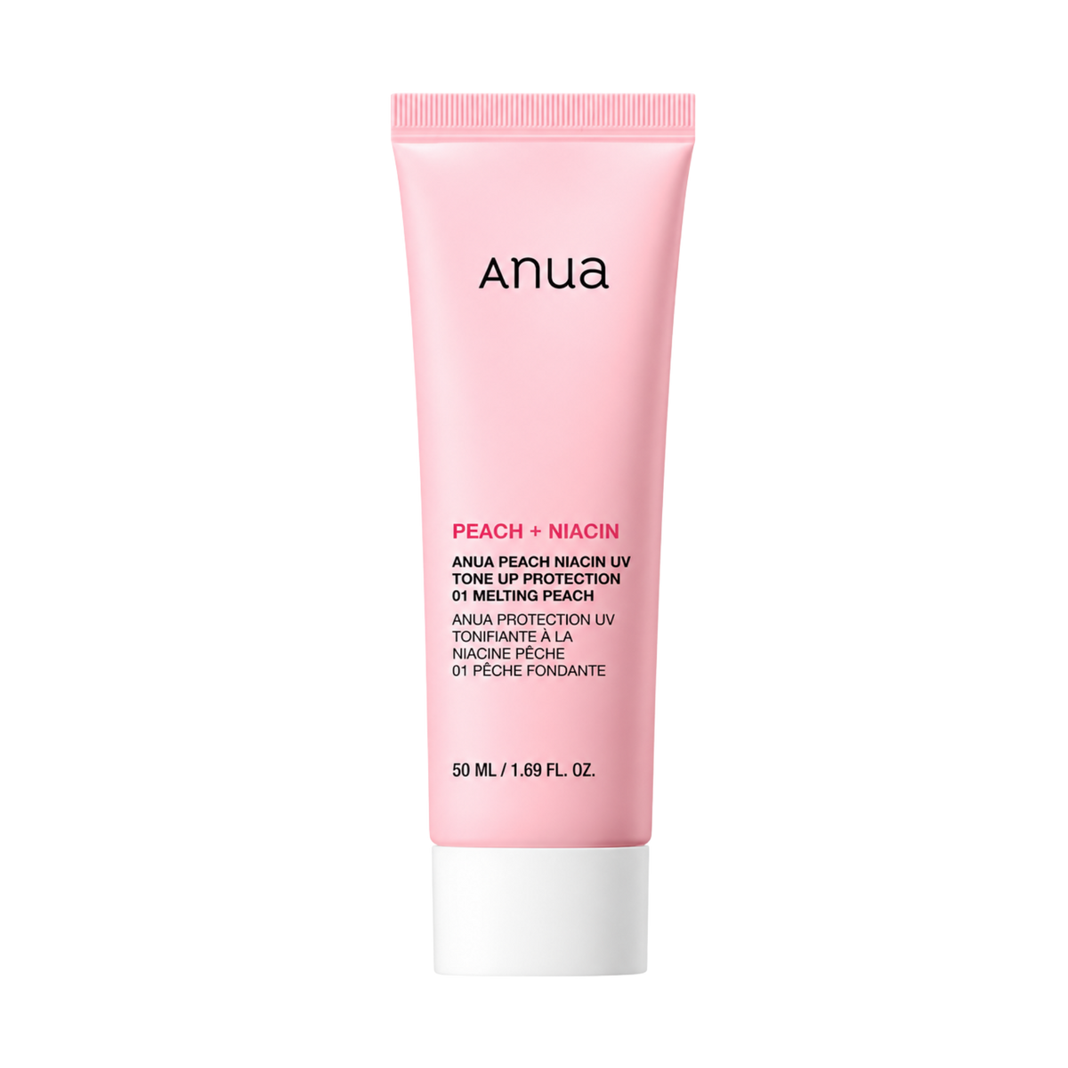 Apsauginis toninis veido kremas su persikų ekstraktu ir niacinamidu "Peach Niacin UV Tone Up Protection 01 Melting Peach", 50 ml