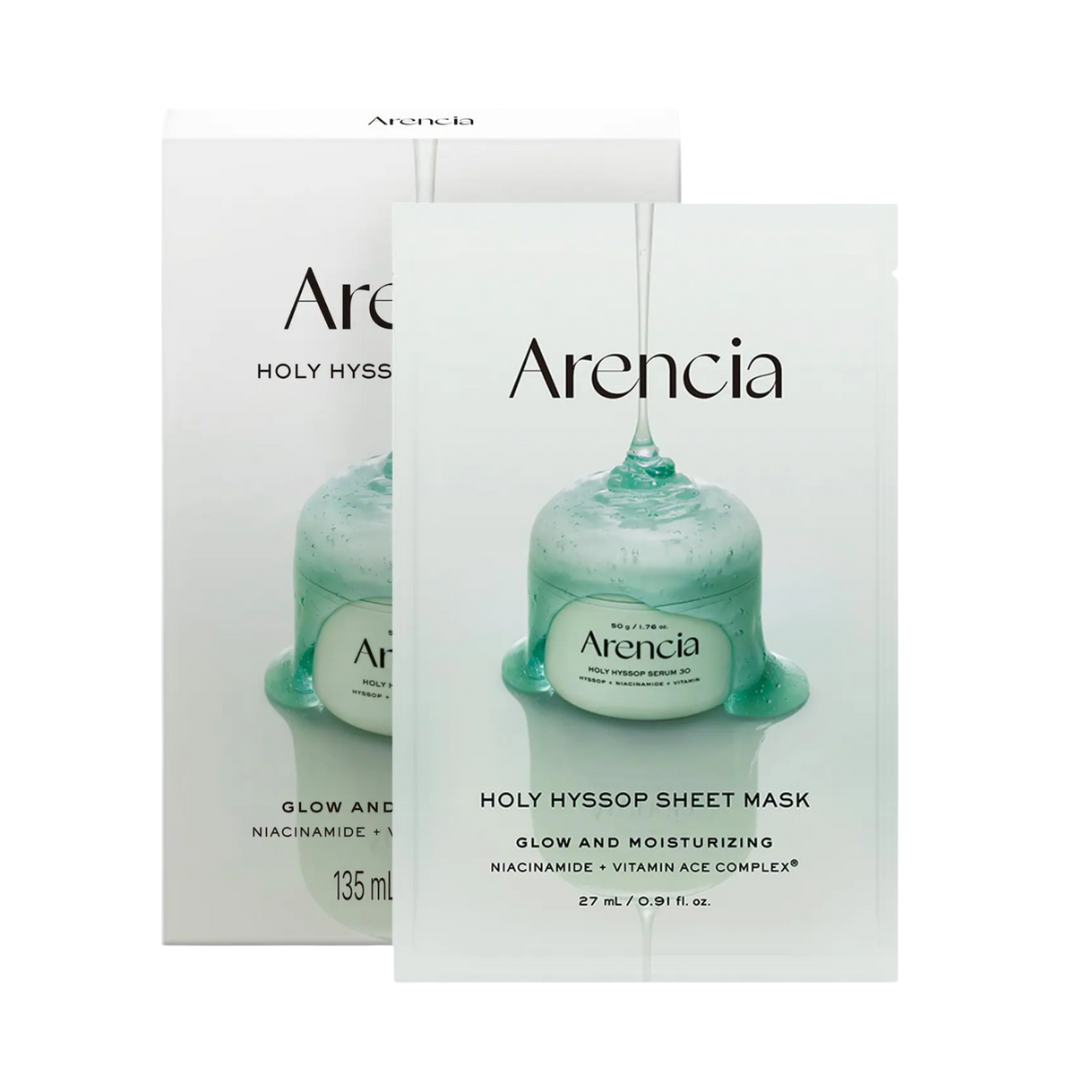 Lakštinė veido kaukė "Holy Hyssop Sheet Mask", 27 ml