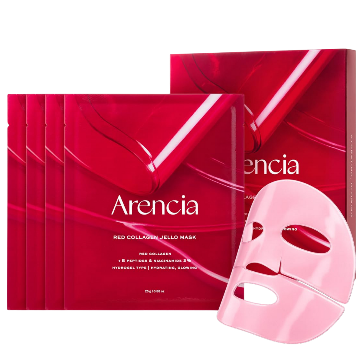 Hidrogelinė veido kaukė "Red Collagen Jello Mask", 25 g