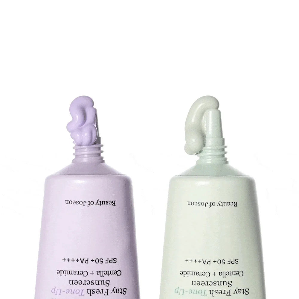 Apsauginis tonuojantis veido kremas nuo saulės "Stay Fresh Tone-up Sunscreen In Green SPF 50+ PA++++", 50 ml