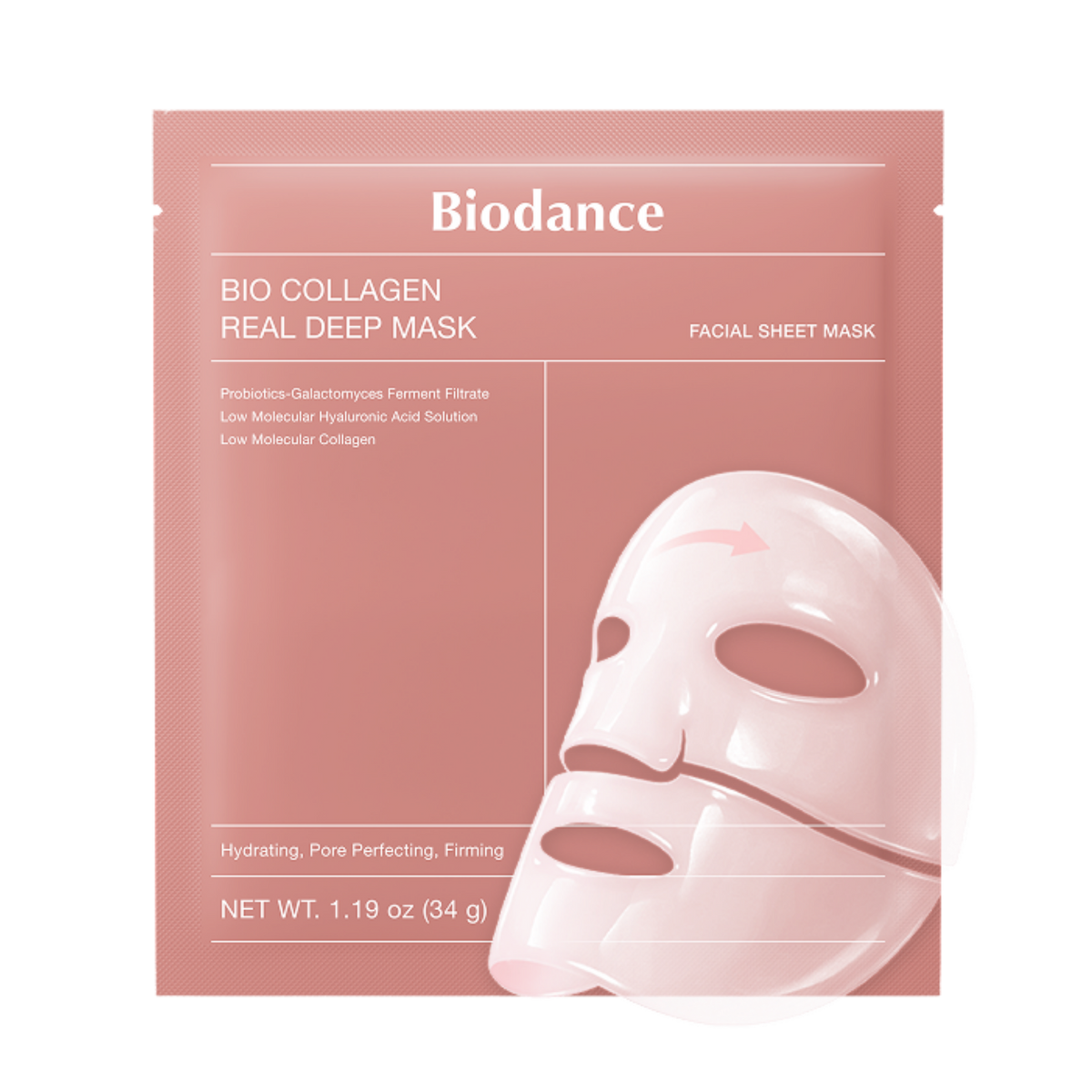 Stangrinamoji hidrogelinė veido kaukė "Bio-Collagen Real Deep Mask Set"