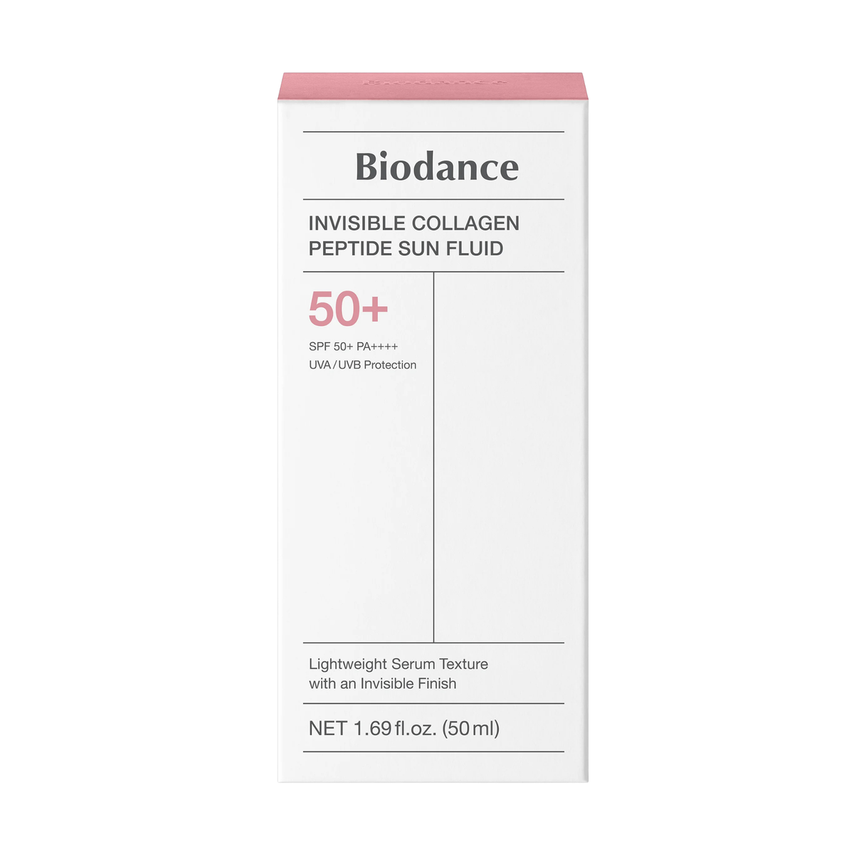 Apsauginis fluidas nuo saulės "Invisible Collagen Peptide Sun Fluid SPF 50+", 50 ml